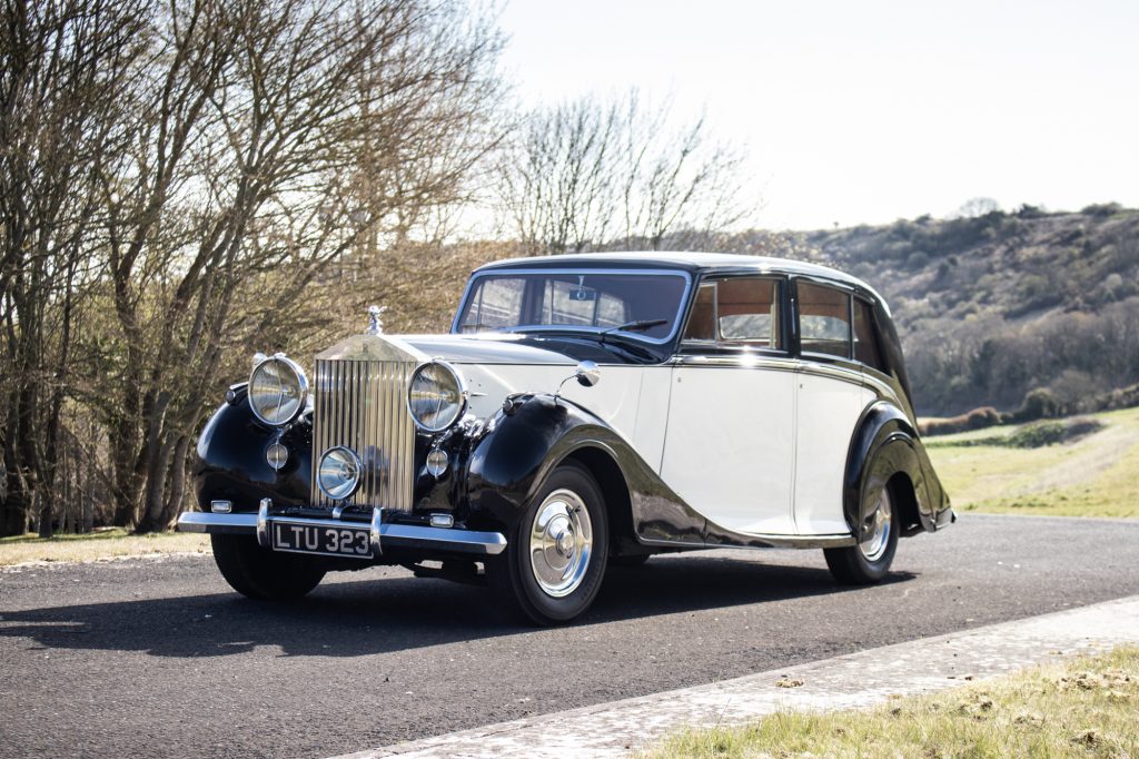 Two-tone classic Rolls-Royce saloon
